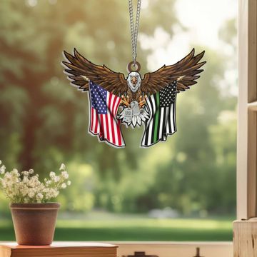 Discover U.S. Veteran Eagle Suncatcher - Patriotic Acrylic Hanging Gift for Veteran Pride & Decor