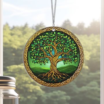 Discover Tree Of Life Saint Patrick's Day Acrylic Suncatcher Hanging Sign