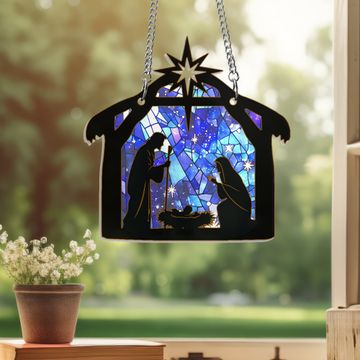 Discover Nativity Jesus Birth Suncatcher Acrylic Hanging