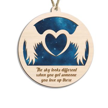 Discover Christmas Ornament, Memorial Ornament the Sky Looks Different Suncatcher Ornament