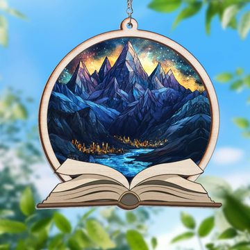 Discover The Night Court City Of Starlight Fantasy Bookish 2 Layered Hanging Suncatcher
