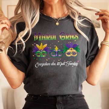 Discover Happy Mardi Gras Comfort Color T-Shirt, Laissez Les Bons Temps Rouler