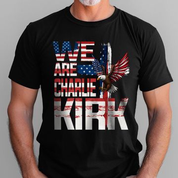 Discover Freedom Charlie Kirk Tribute T-shirt - Patriotic Cross Eagle Shirt