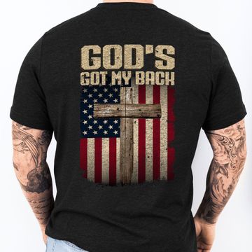 Discover God Christian Cross T-Shirt God's Got My Back T-Shirt
