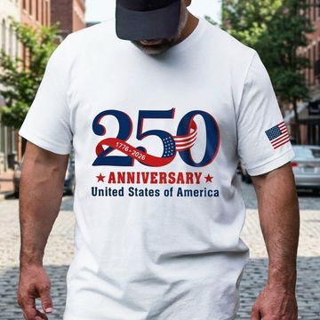 Discover Patriotic 250 Years T-shirt, United States of America 1776 2026 Tee