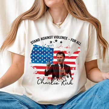 Discover Stand With Charlie Kirk Memorial Comfort Color T-Shirt