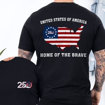 Discover 250th Anniversary 1776 2026 United States of America Patriotic T-shirt