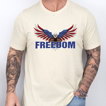 Discover Patriotic Charlie Kirk Freedom Eagle, Speech of Freedom T-Shirt