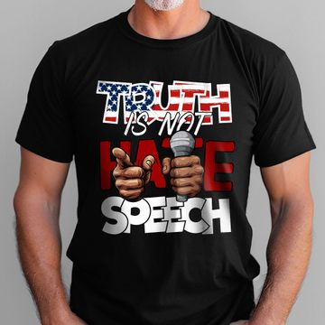 Discover Truth The New Hate Speech Political Correctness USA Flag T-Shirt