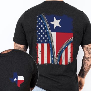Discover Texas Patriot American T-Shirt