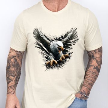 Discover Cool Eagle Scratches T-Shirt