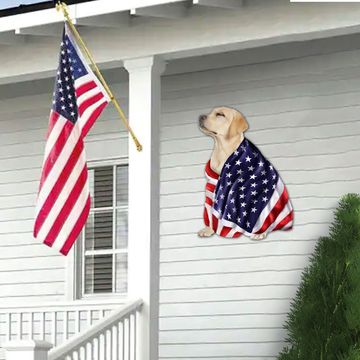 Discover Yellow Labrador Retriever Metal Sign Dog Wrapped In Glory American Patriot