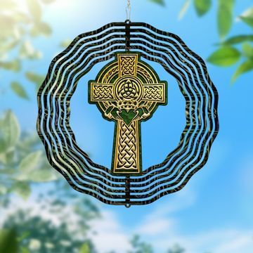 Discover Irish Celtic Cross Saint Patricks Day Wind Spinner