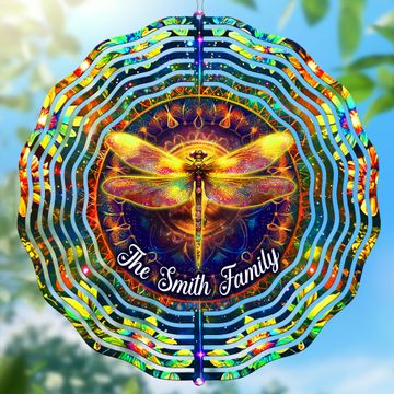 Discover Personalized Mystical Dragonfly Wind Spinner
