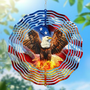 Discover Patriotic Eagle American Pride Wind Spinner