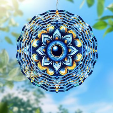 Discover Jewish Evil Eye Mandala, Hippie Wind Spinner
