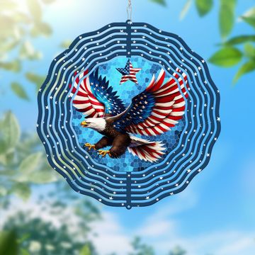 Discover Patriotic Eagle American Bald Eagle Wind Spinner