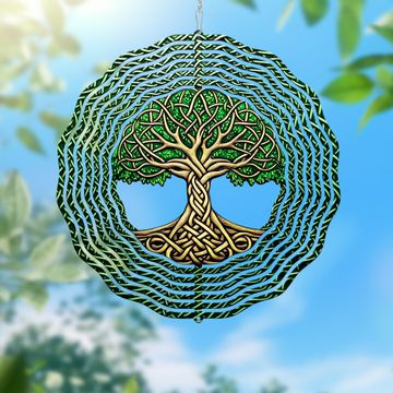 Discover Celtic Tree Of Life Irish Wind Spinner