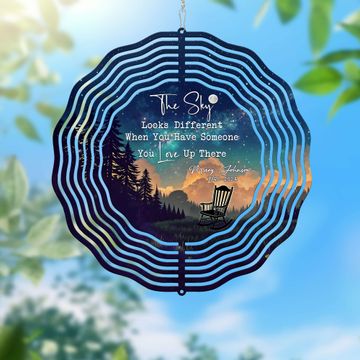 Discover Personalized Memorial The Sky Looks Different When You Have Wind Spinner