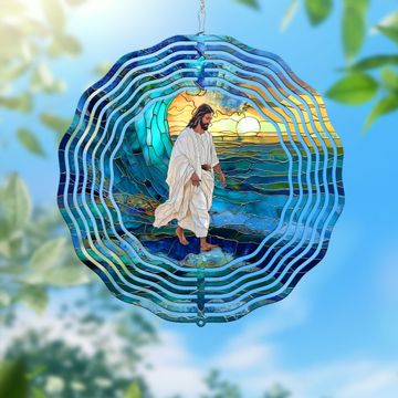 Discover Jesus Walks on Water Wind Spinner