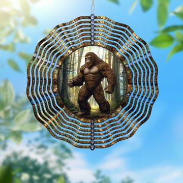 Discover Bigfoot Sasquatch Wind Spinner - Unique Outdoor Decor Gift for Nature and Myth Lovers