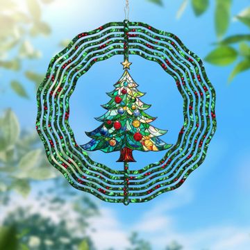 Discover Christmas Tree Wind Spinner