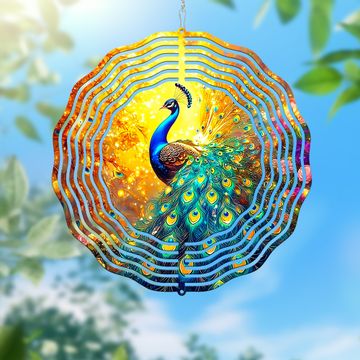 Discover Colorful Peacock Wind Spinner