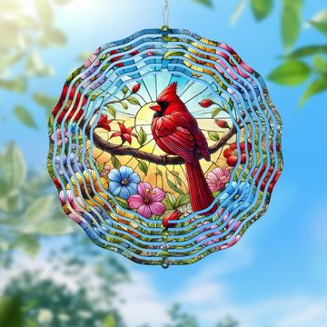 Discover Red Cardinal Spring Wind Spinner