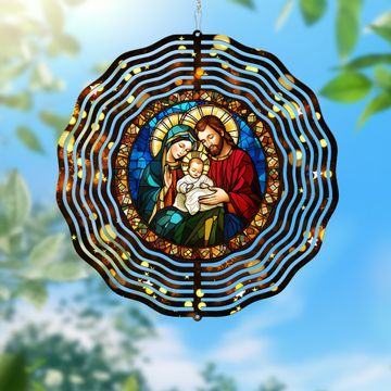 Discover Nativity Christmas Wind Spinner