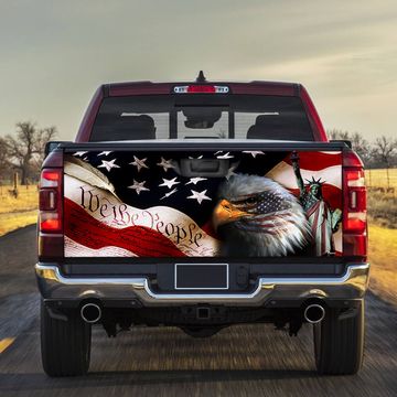 Discover We The People America Truck Tailgate Decal Sticker Wrap