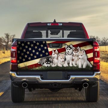 Discover Husky American Truck Tailgate Decal Sticker Wrap