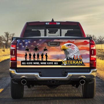 Discover All Gave Some, Some Gave All Veteran Of America Truck Tailgate Decal Sticker Wrap