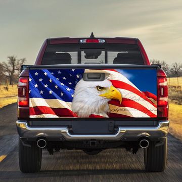 Discover American Eagle Truck Tailgate Decal Sticker Wrap PS124TDv2