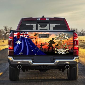 Discover Veteran Australia All Gave Some Some Gave All Truck Tailgate Decal Sticker Wrap