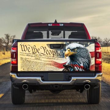 Discover We The People. Patriotic American Eagle Truck Tailgate Decal Sticker Wrap