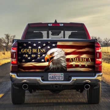 Discover God Bless America Truck Tailgate Decal Sticker Wrap