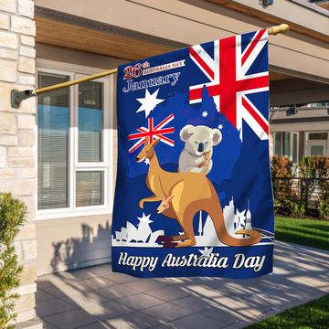 Discover Happy Australia Day  26th January Flag