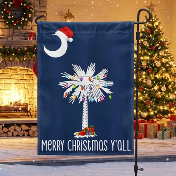 Discover South Carolina Christmas Flag Merry Christmas Y'all