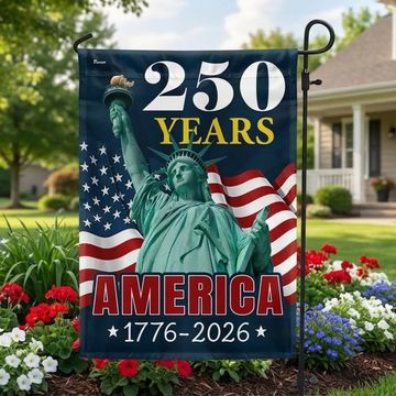 Discover America Flag | 250th Anniversary of The U.S. Canvas Flag