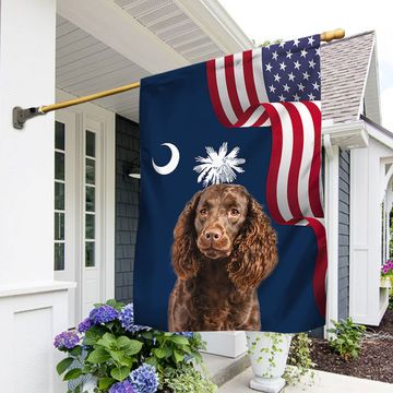 Discover South Carolina Boykin Spaniel Flag MLN1141Fv21
