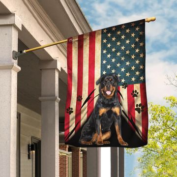 Discover Rottweiler American Flag