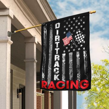 Discover Dirt Track Racing Flag