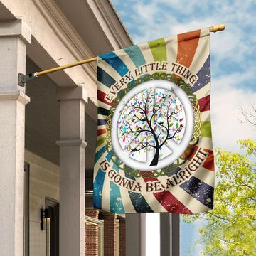 Discover Hippie Every Little Thing Is Gonna Be Alright Flag