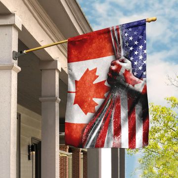 Discover Canada America Friendship Flag