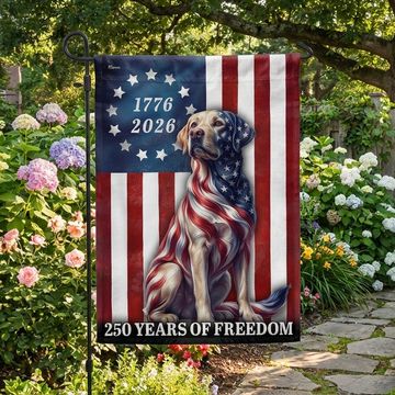 Discover Patriotic Labrador Retriever American Flag, 250 Years of Freedom Dog Flag