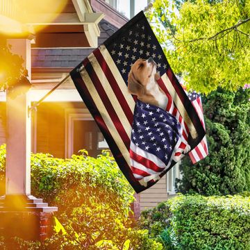 Discover Beagle  American Patriot Wrapped in Glory Flag