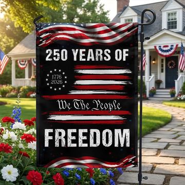 Discover 250 Years of Freedom Semiquincentennial Decor, 1776 2026 We The People Patriotic Flag