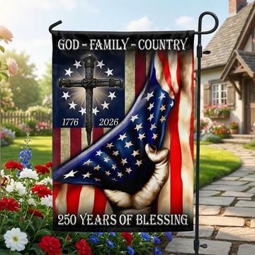 Discover Betsy Ross 250 Years American Flag, God Family Country Patriot 1776 2026
