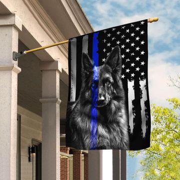 Discover German Shepherd Police Dog FLAGWIX  ™ Thin Blue Line K-9 Flag
