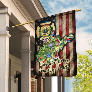 Discover West Virginia State Flag